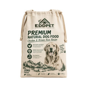 EDDPET Premium Natural Dog Food 20KG | Chicken & Brown Rice Canvas Pack