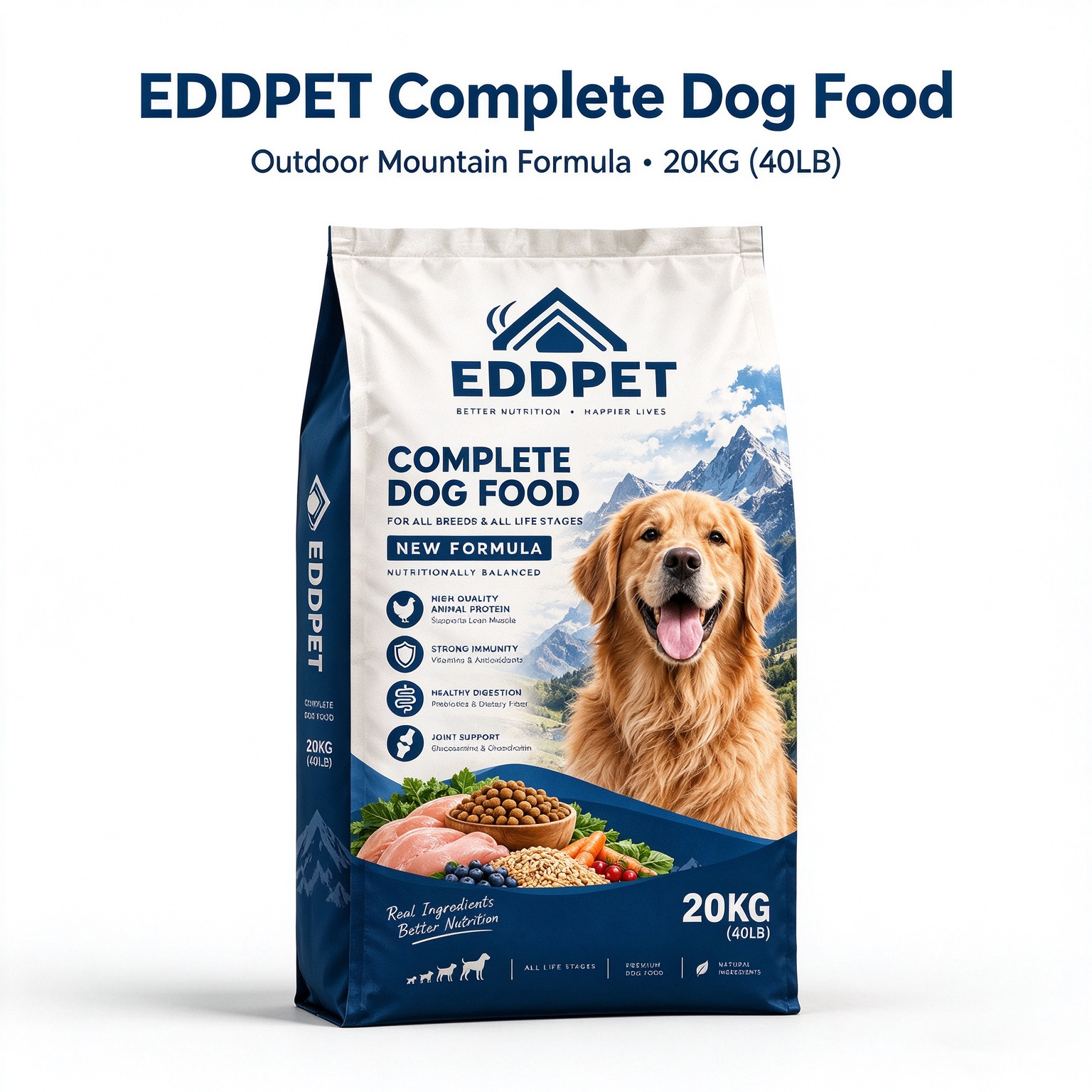 EDDPET Complete All Life Stages Dog Food 20KG | Outdoor Mountain Formula - 图片 2