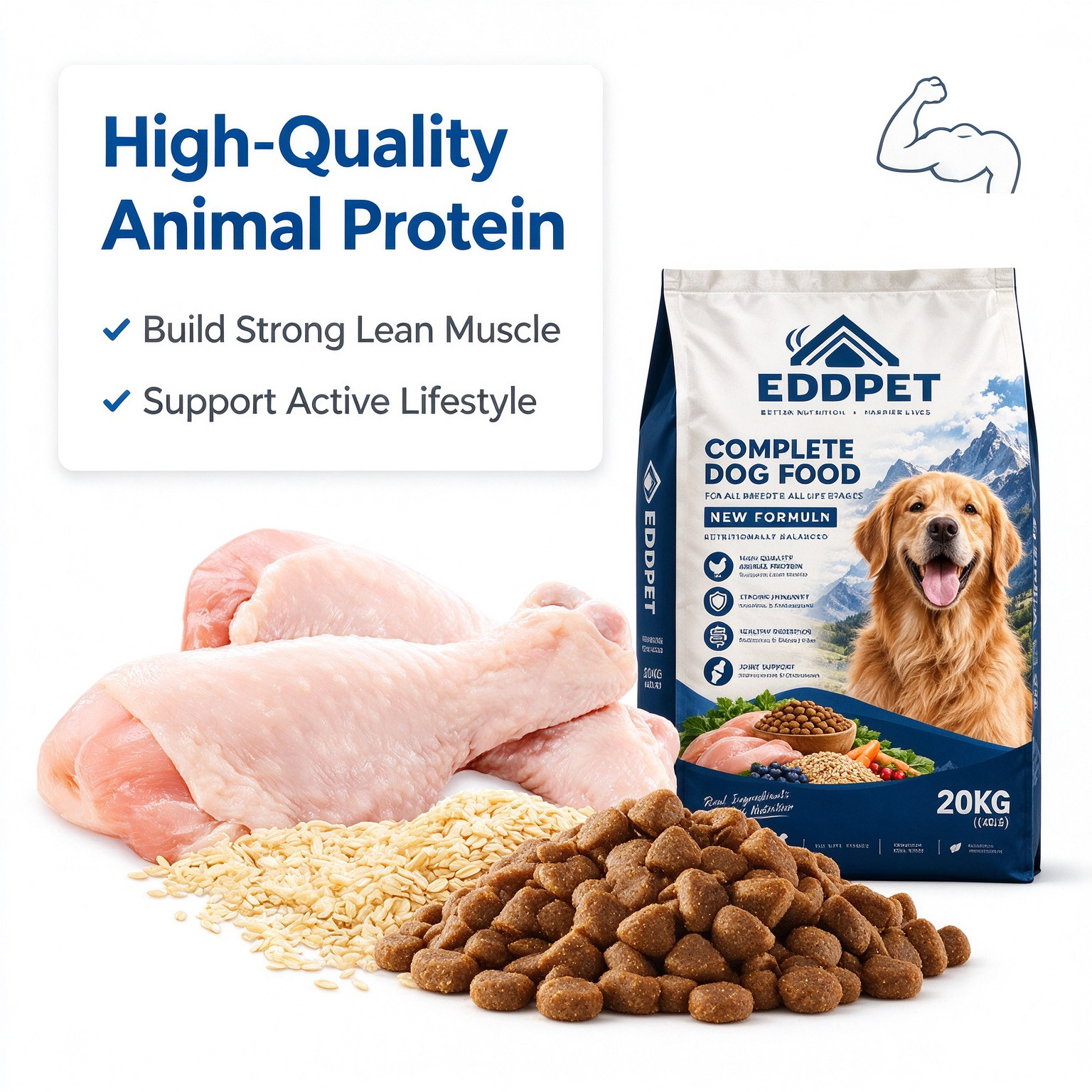 EDDPET Complete All Life Stages Dog Food 20KG | Outdoor Mountain Formula - 图片 3