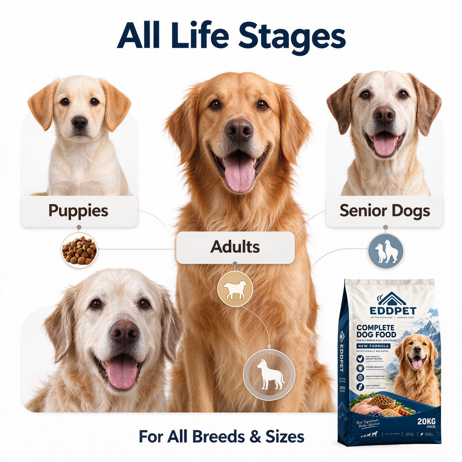 EDDPET Complete All Life Stages Dog Food 20KG | Outdoor Mountain Formula - 图片 8