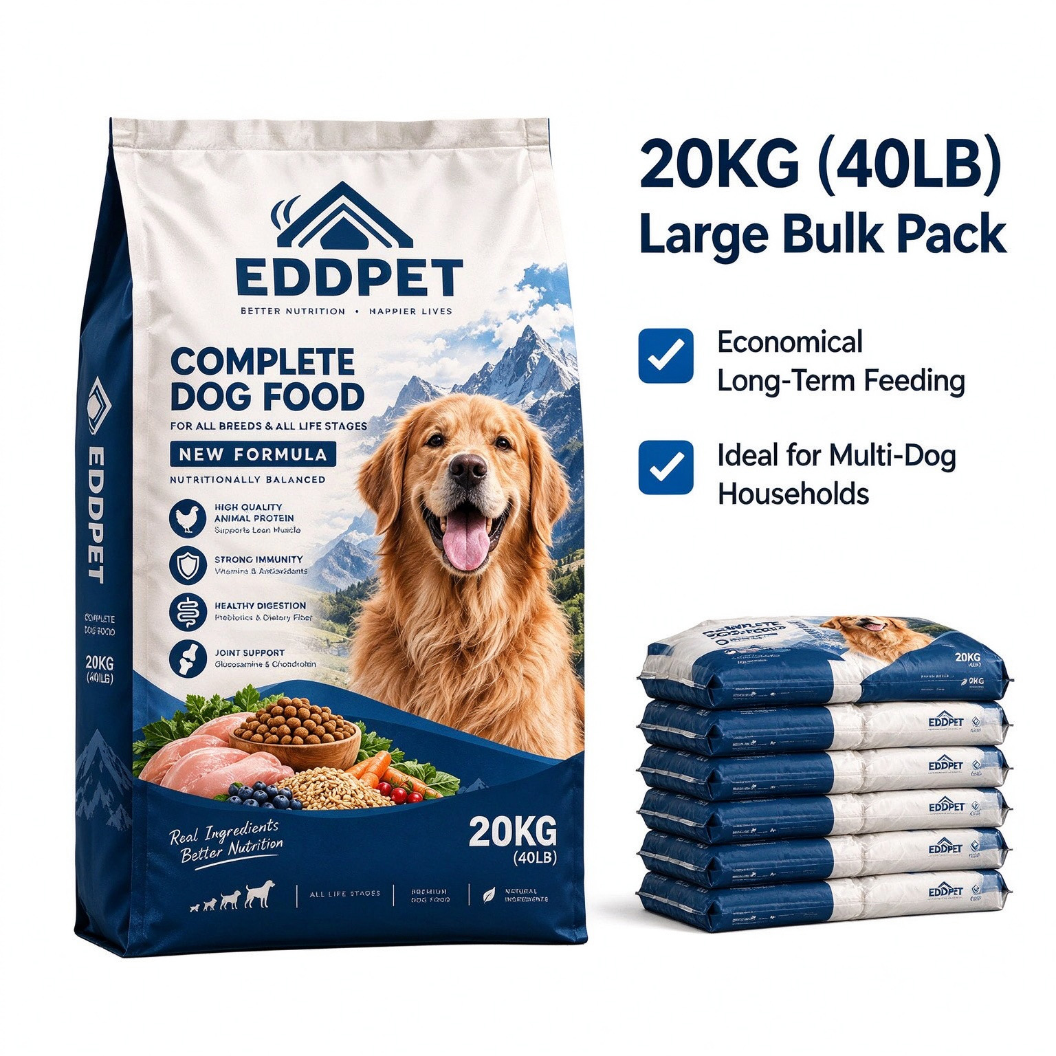 EDDPET Complete All Life Stages Dog Food 20KG | Outdoor Mountain Formula - 图片 9