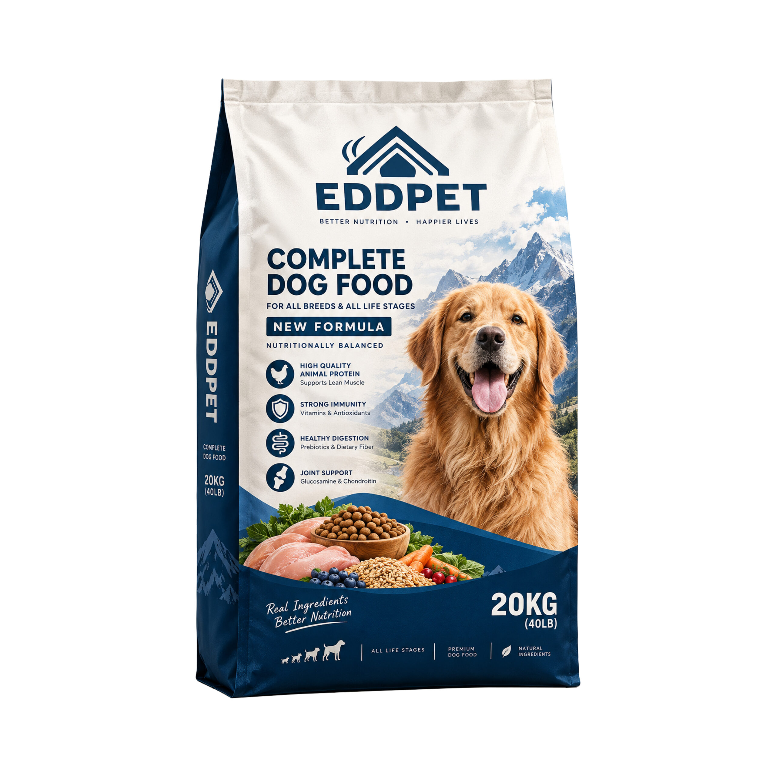 EDDPET Complete All Life Stages Dog Food 20KG | Outdoor Mountain Formula